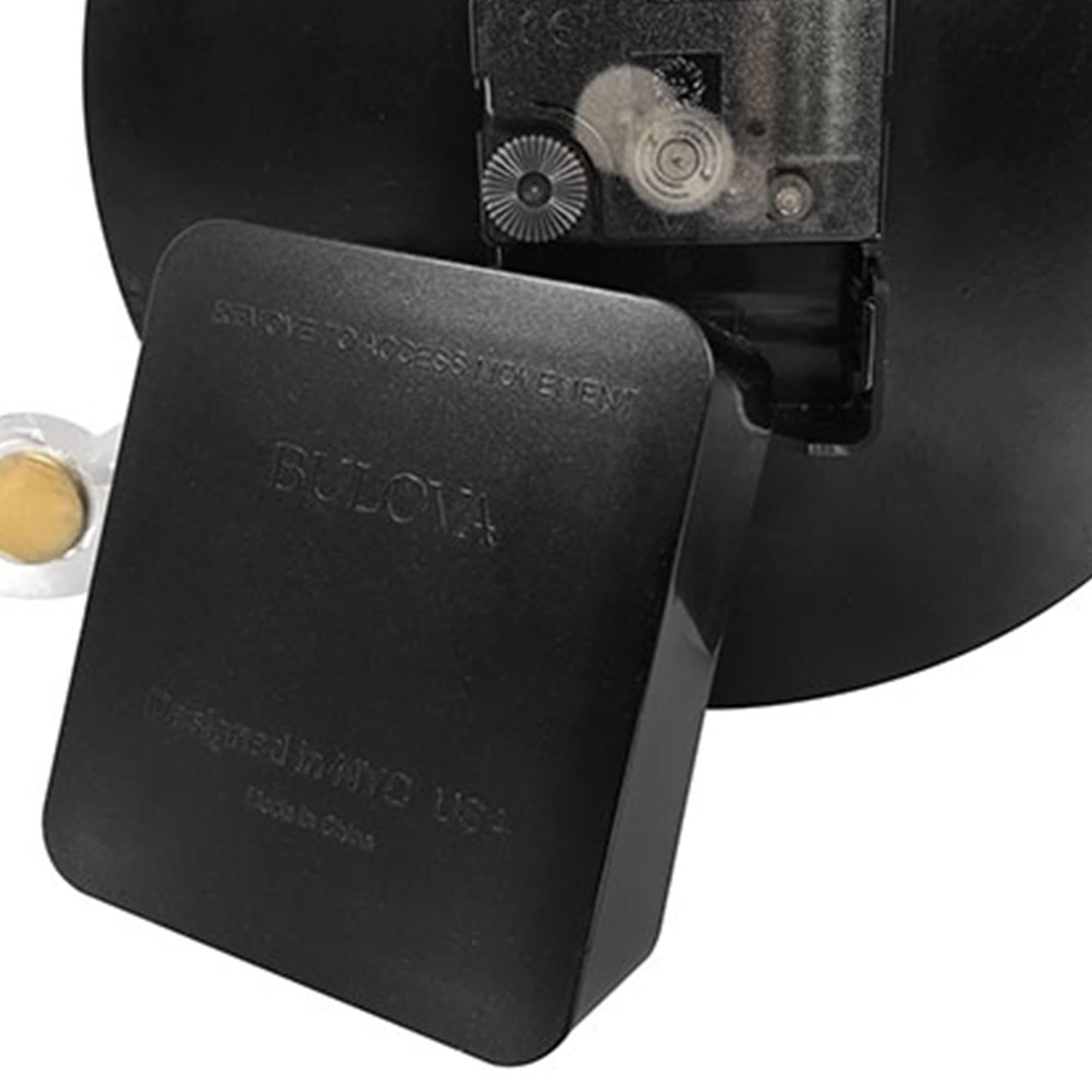 Bulova C4820 Carmen Wall Clock, Black - Image 3