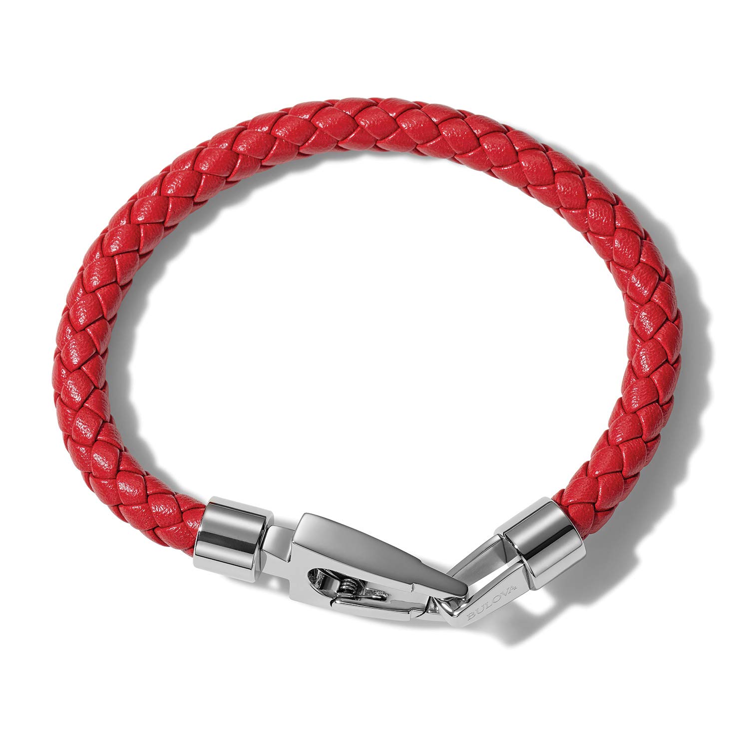 Bulova Jewelry Men's Marine Star Braided Leather Bracelet with Tuning Fork Clasp - Image 5