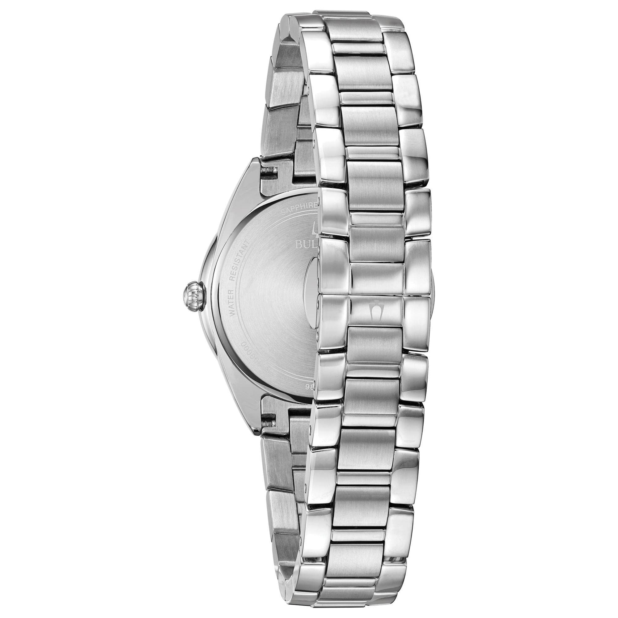 Bulova Ladies Classic Sutton Quartz Diamond Stainless Steel Bracelet Watch - Image 3