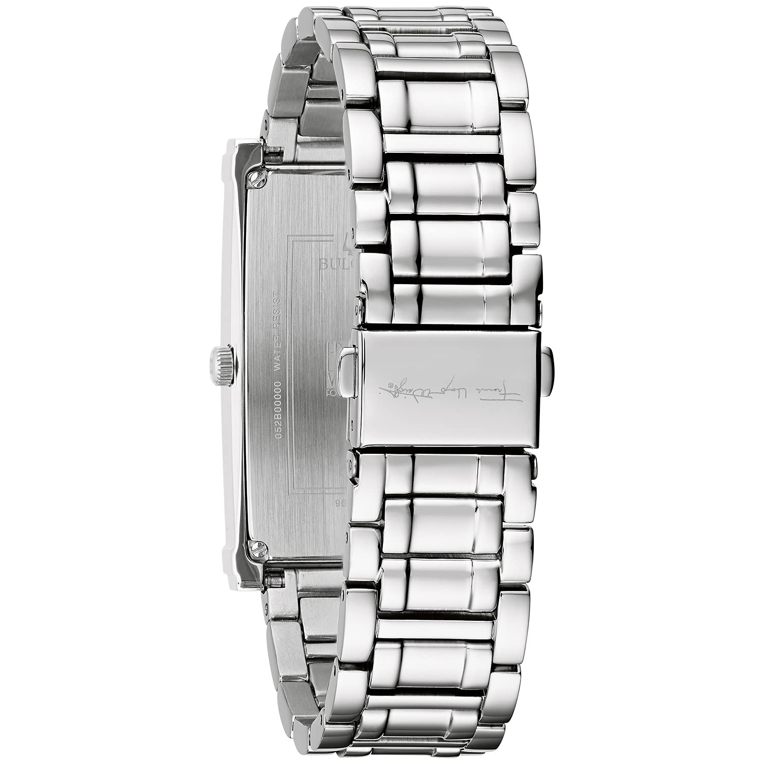 Bulova Ladies' Frank Lloyd Wright Stainless Steel 3-Hand Quartz, Rectangle Dial Style: 96L286 - Image 3