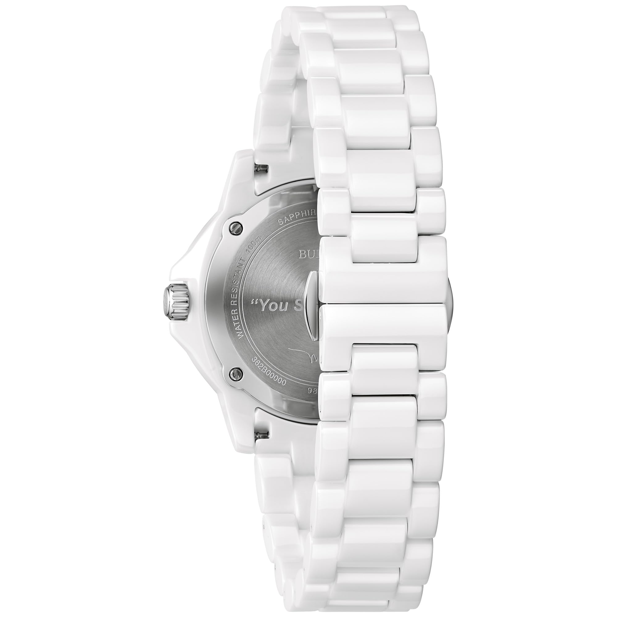 Bulova Ladies' Marc Anthony Marine Star White Ceramic and Stainless Steel 3-Hand Quartz Watch Style: 98P222 - Image 3