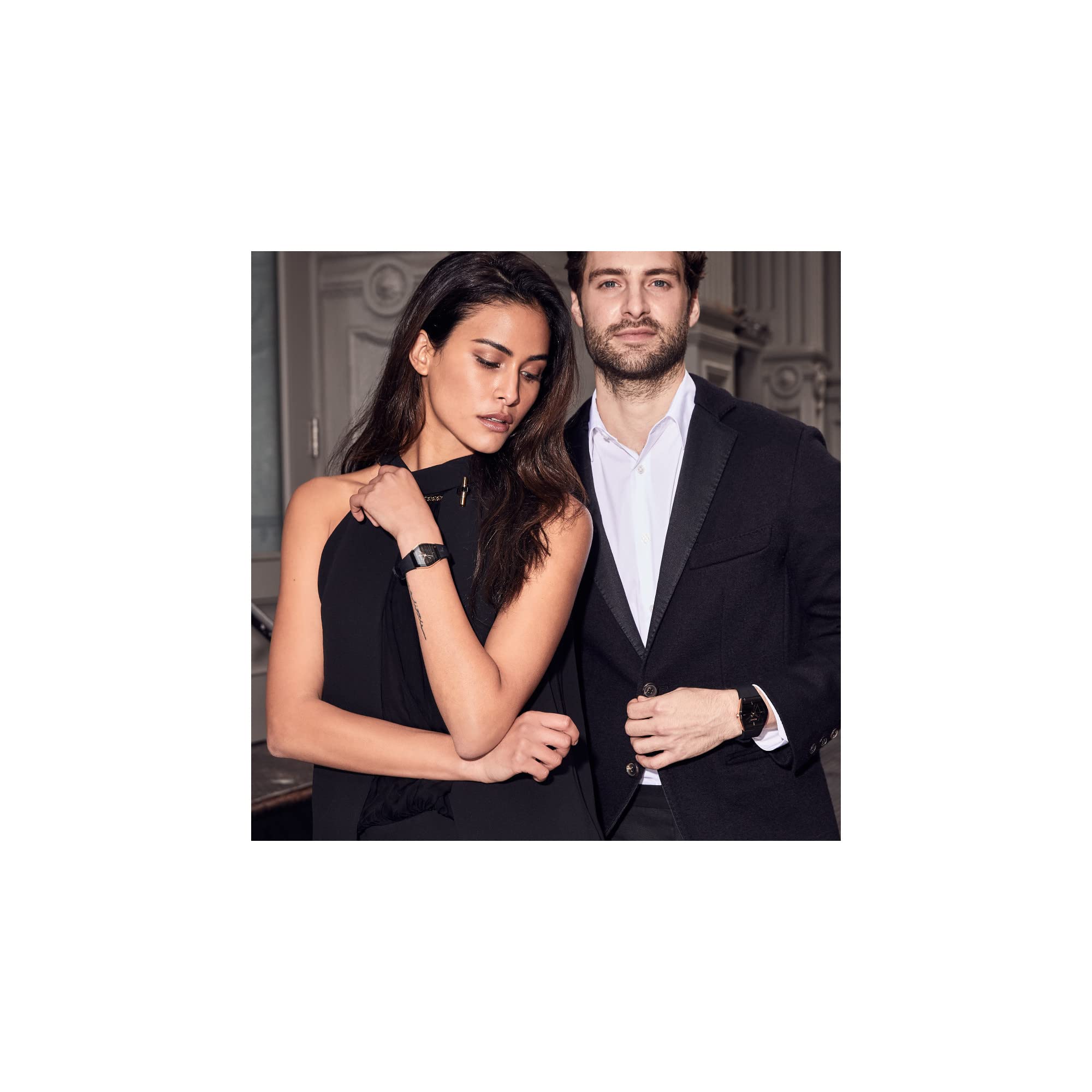 Bulova Latin Grammy Gemini Quartz Rose Gold Stainless Steel Accent with Curved Mineral Crystal and Black Silicone Strap Watch, Mens - Image 4