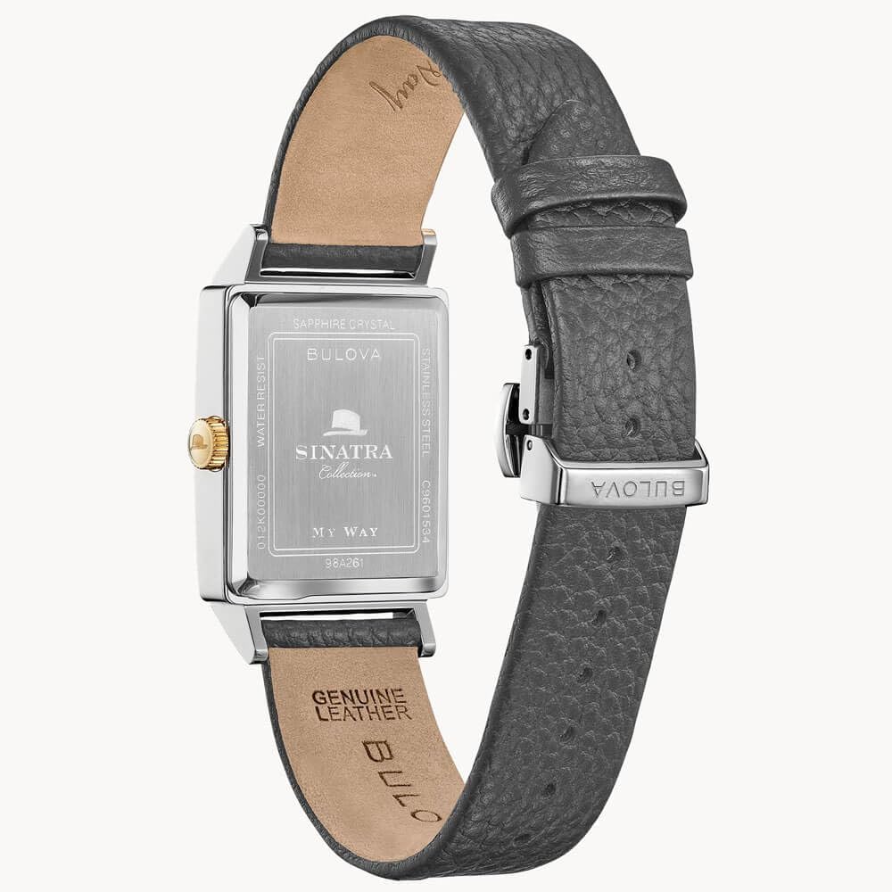 Bulova Men's Frank Sinatra My Way Leather Strap Watch - Image 3