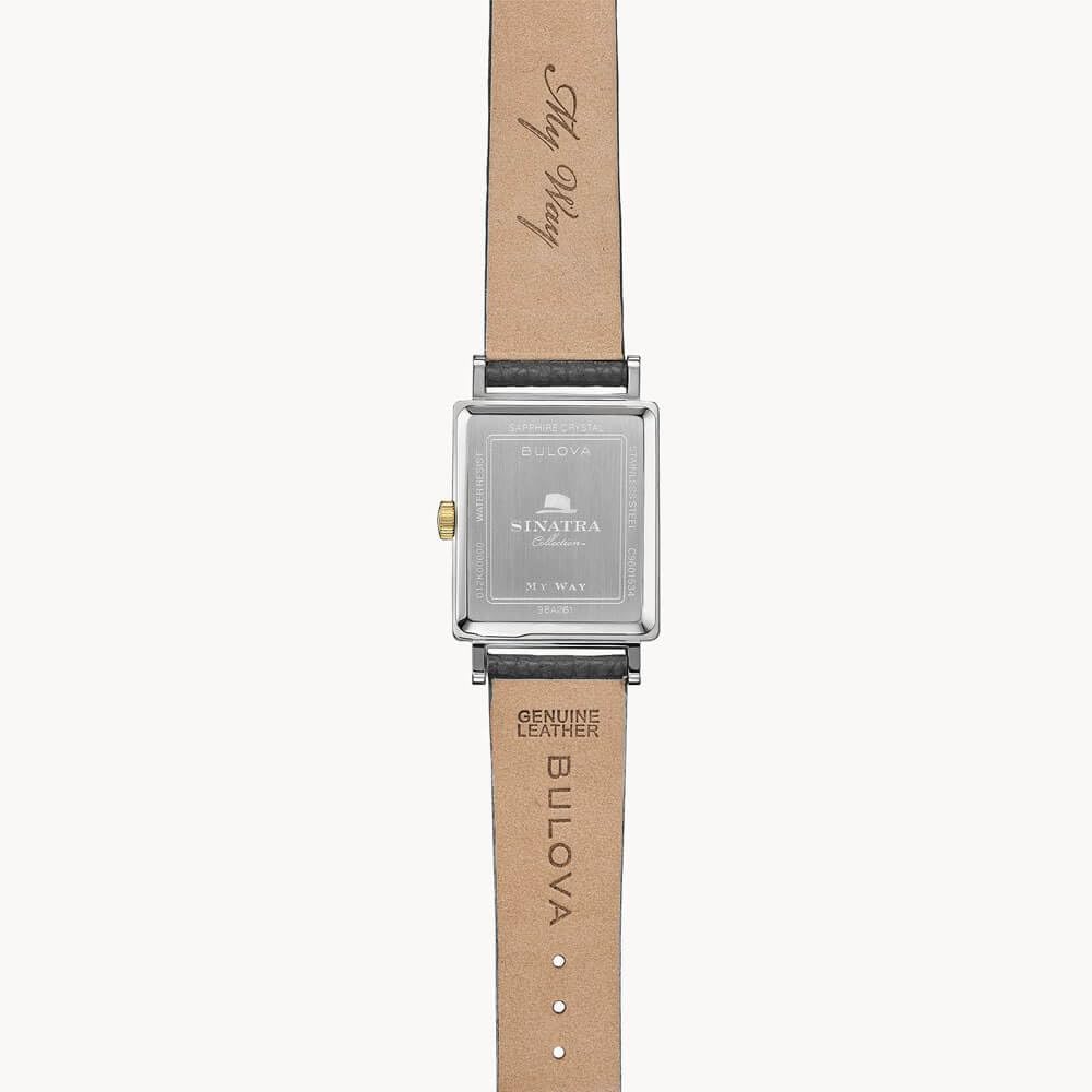 Bulova Men's Frank Sinatra My Way Leather Strap Watch - Image 4