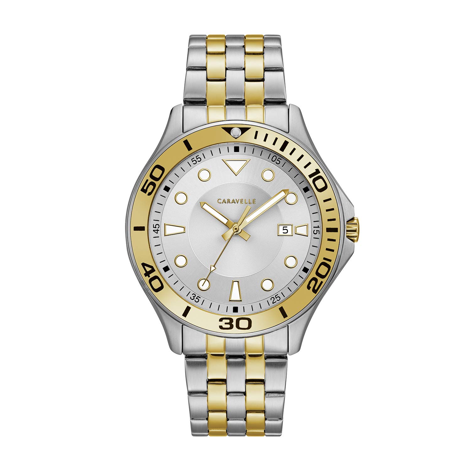 Bulova Sport Quartz Mens Watch, Stainless Steel Sport , Two-Tone (Model: 45B151) - Image 4