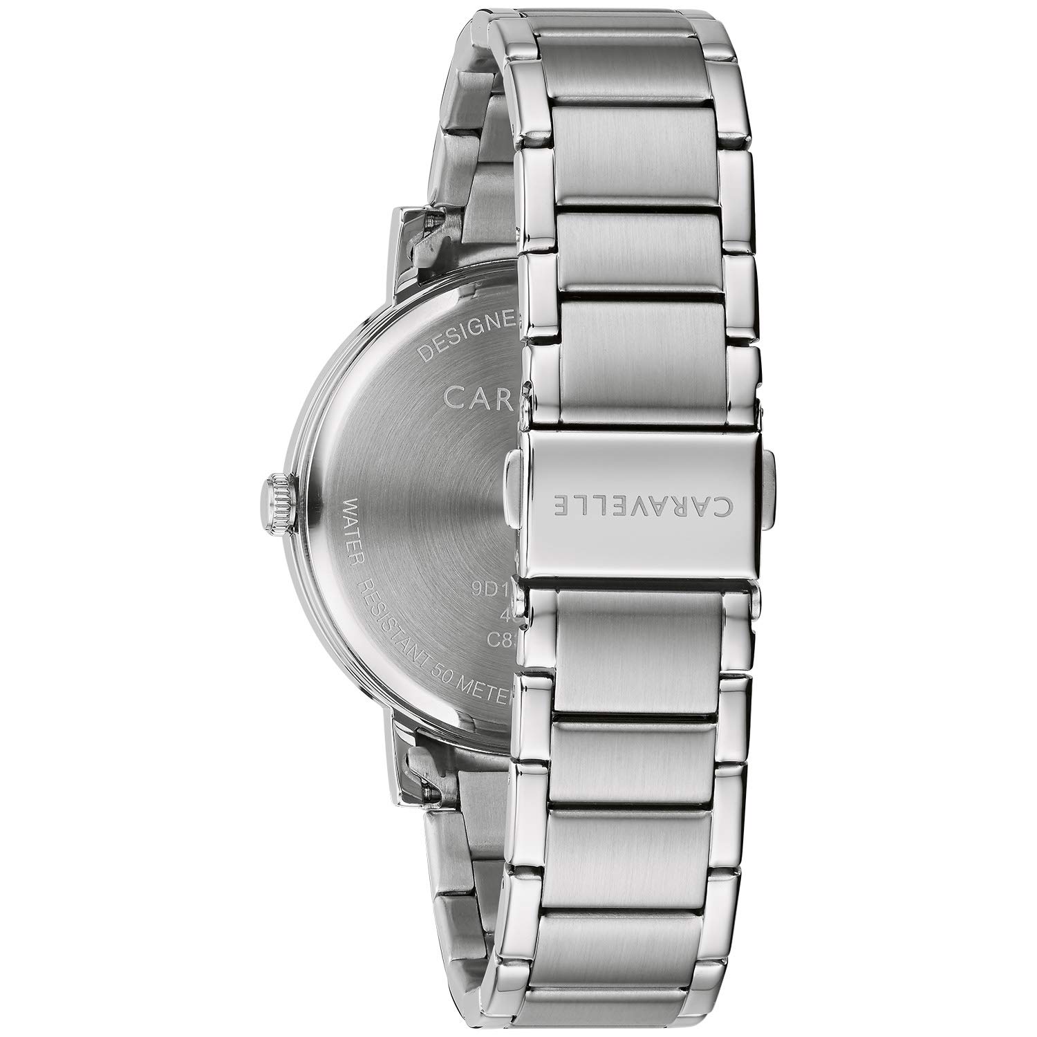 Caravelle by Bulova Dress 3-Hand Date Quartz Mens' Watch, Stainless Steel - Image 3