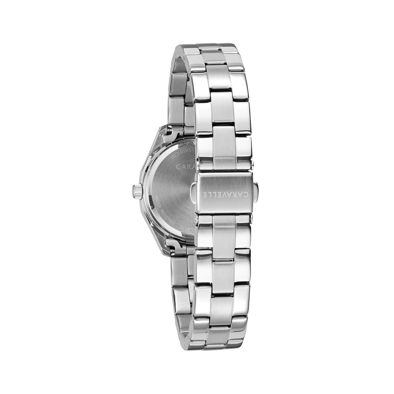 Caravelle by Bulova Ladies' Petite Sport 3-Hand Date Watch, Crystal Accents, Arabic Markers, 28mm - Image 3