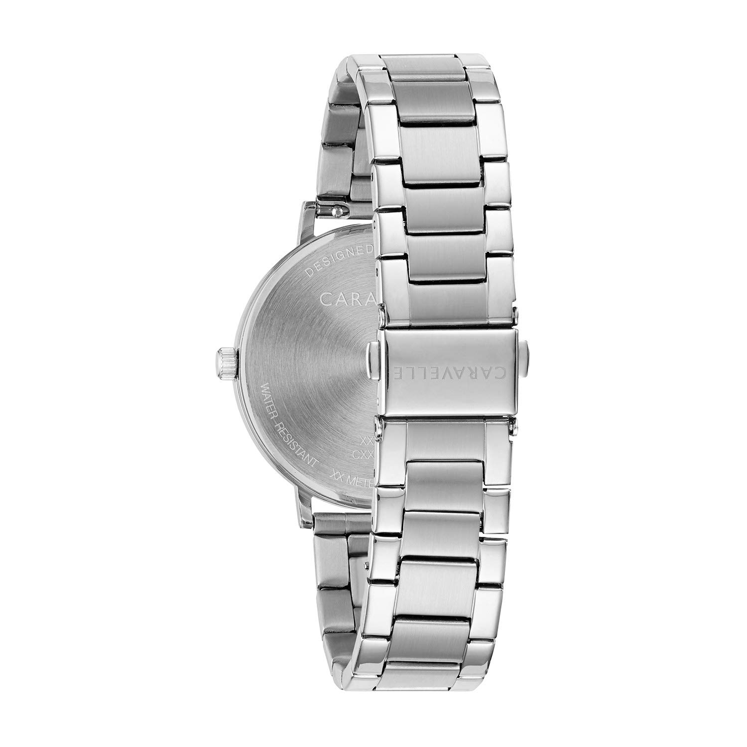 Caravelle min/Max Quartz Mens Watch, Stainless Steel - Image 3